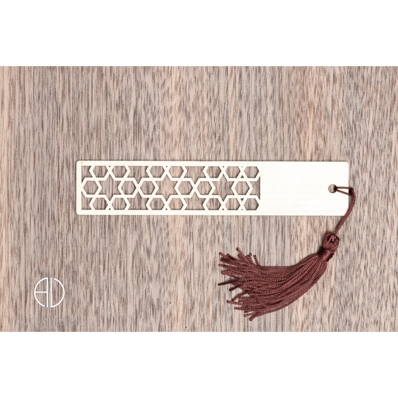 Marque-page en bois moderne et design personnalisable - V3 Marque-page en bois moderne et design personnalisable - V3