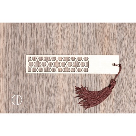 Marque-page en bois moderne et design personnalisable - V3