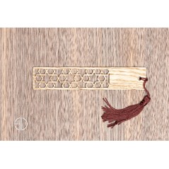 Marque-page en bois moderne et design personnalisable - V3