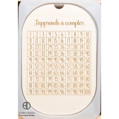 J'apprends à compter,  jeu en bois pour Ikea Flisat