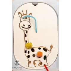 Girafe, jeu en bois pour Ikea Flisat