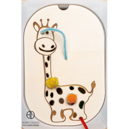 Girafe, jeu en bois pour Ikea Flisat