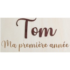 Panneau photo souvenir pour la deuxième année de bébé