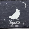 Aussiepom - Stèle funéraire en ardoise naturelle personnalisable en souvenir d'un chien Aussiepom - Stèle funéraire en ardoise naturelle personnalisable en souvenir d'un chien