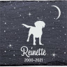 Bocker - Stèle funéraire en ardoise naturelle personnalisable en souvenir d'un chien Bocker - Stèle funéraire en ardoise naturelle personnalisable en souvenir d'un chien