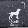 Bracco italien - Stèle funéraire en ardoise naturelle personnalisable en souvenir d'un chien Bracco italien - Stèle funéraire en ardoise naturelle personnalisable en souvenir d'un chien