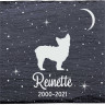 Chilier - Stèle funéraire en ardoise naturelle personnalisable en souvenir d'un chien Chilier - Stèle funéraire en ardoise naturelle personnalisable en souvenir d'un chien