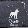 Bouvier de l'Entlebuch - Stèle funéraire en ardoise naturelle personnalisable en souvenir d'un chien Bouvier de l'Entlebuch - Stèle funéraire en ardoise naturelle personnalisable en souvenir d'un chien