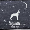 Dogue allemand - Stèle funéraire en ardoise naturelle personnalisable en souvenir d'un chien Dogue allemand - Stèle funéraire en ardoise naturelle personnalisable en souvenir d'un chien