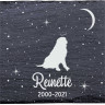 Labernese - Stèle funéraire en ardoise naturelle personnalisable en souvenir d'un chien