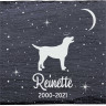Labrador Retriever - Stèle funéraire en ardoise naturelle personnalisable en souvenir d'un chien Labrador Retriever - Stèle funéraire en ardoise naturelle personnalisable en souvenir d'un chien