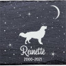 Retriever de la Nouvelle-Écosse - Stèle funéraire en ardoise naturelle personnalisable en souvenir d'un chien Retriever de la Nouvelle-Écosse - Stèle funéraire en ardoise naturelle personnalisable en souvenir d'un chien