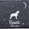 Griffon d'arrêt à poil dur - Stèle funéraire en ardoise naturelle personnalisable en souvenir d'un chien Griffon d'arrêt à poil dur - Stèle funéraire en ardoise naturelle personnalisable en souvenir d'un chien