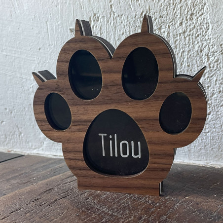 Urne souvenir pour animal de compagnie. Urne funéraire pour pour les poils de chat. Personnalisable.