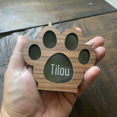 Urne souvenir pour chat. Urne funéraire pour pour les poils de chat. Personnalisable.