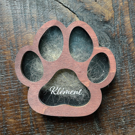 Urne souvenir pour animal de compagnie. Urne funéraire pour pour les poils de chien. Personnalisable.