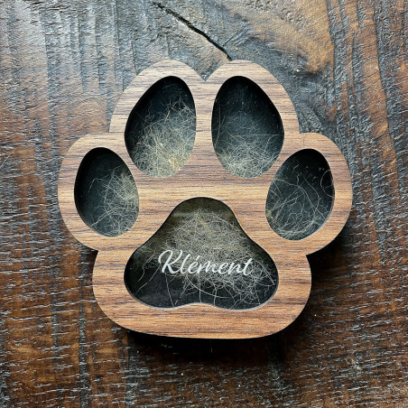 Urne souvenir pour animal de compagnie. Urne funéraire pour pour les poils de chien. Personnalisable.
