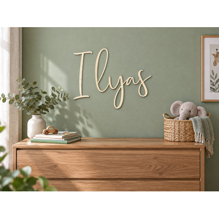 Prénom en bois à personnaliser, décoration murale ou pour la chambre d'enfant. Cadeau de naissance.