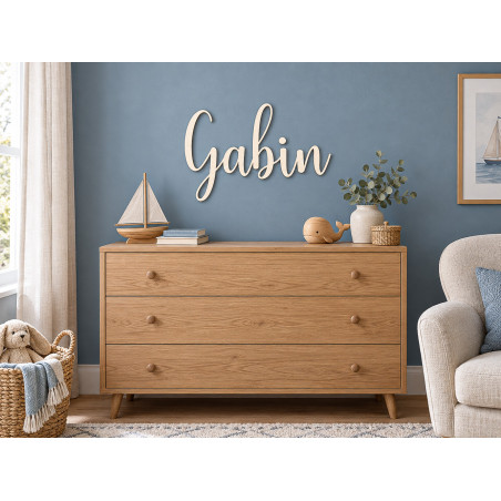Prénom en bois à personnaliser, décoration murale ou pour la chambre d'enfant