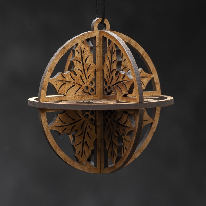 Boule 3D "Houx"