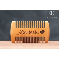 Peigne à barbe personnalisé