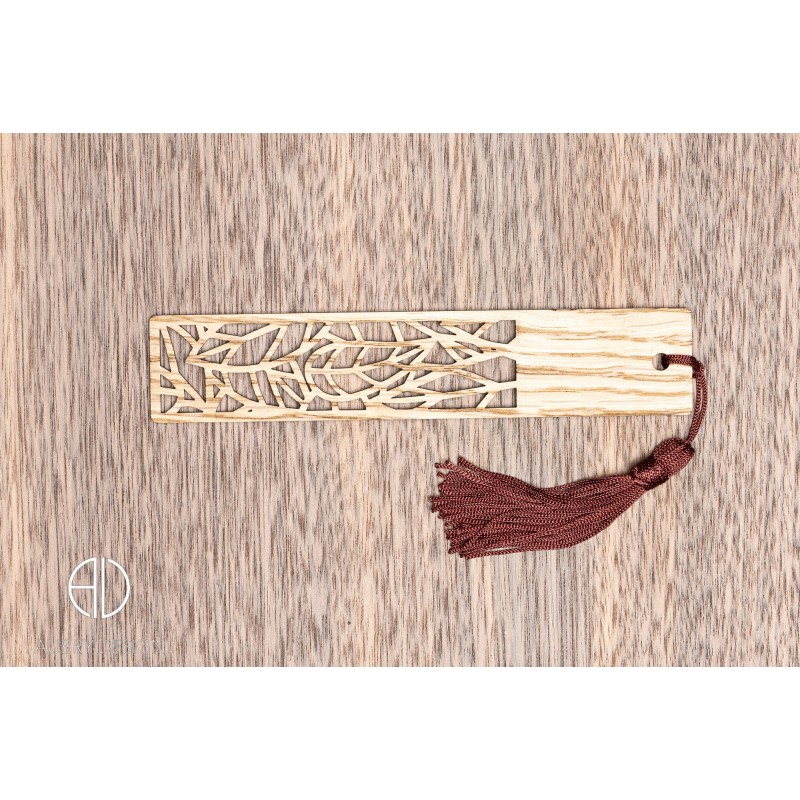 Marque-page en bois moderne et design personnalisable - V1