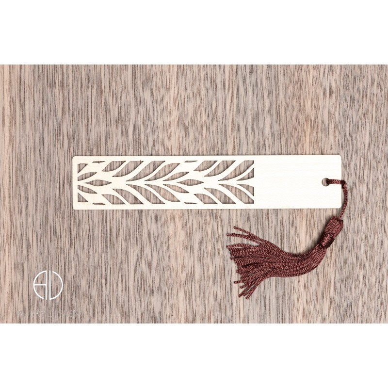 Marque-page en bois moderne et design personnalisable - V2 Marque-page en bois moderne et design personnalisable - V2