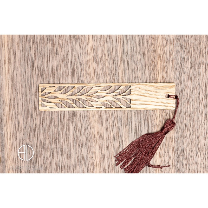 Marque-page en bois moderne et design personnalisable - V2 Marque-page en bois moderne et design personnalisable - V2