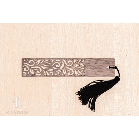 Marque-page en bois moderne et design personnalisable - V12