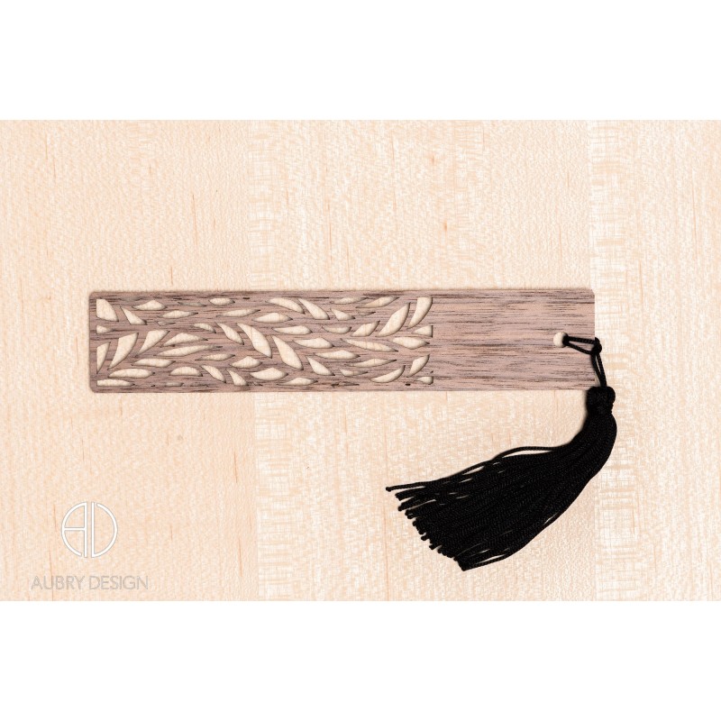 Marque-page en bois moderne et design personnalisable - V8 Marque-page en bois moderne et design personnalisable - V8
