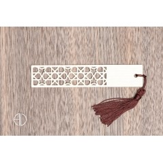 Marque-page en bois moderne et design personnalisable - V6