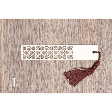 Marque-page en bois moderne et design personnalisable - V6