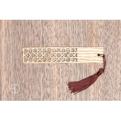Marque-page en bois moderne et design personnalisable - V6