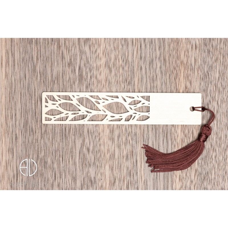 Marque-page en bois moderne et design personnalisable - V4 Marque-page en bois moderne et design personnalisable - V4