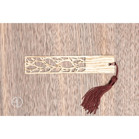 Marque-page en bois moderne et design personnalisable - V4