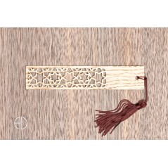 Marque-page en bois moderne et design personnalisable - V6