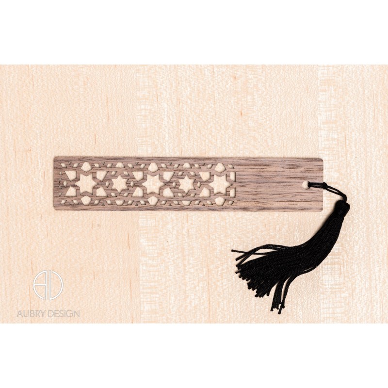 Marque-page en bois moderne et design personnalisable - V6 Marque-page en bois moderne et design personnalisable - V6