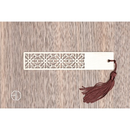 Marque-page en bois moderne et design personnalisable - V9