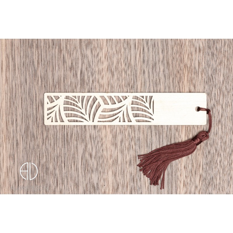 Marque-page en bois moderne et design personnalisable - V7