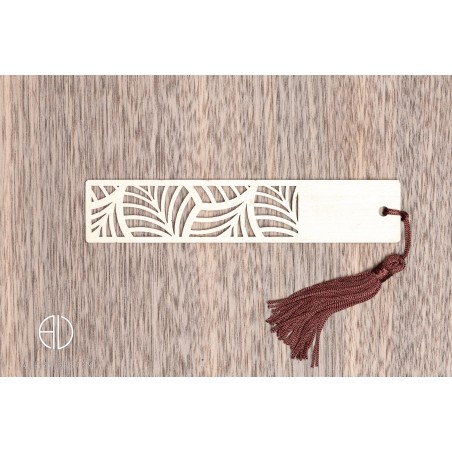 Marque-page en bois moderne et design personnalisable - V7