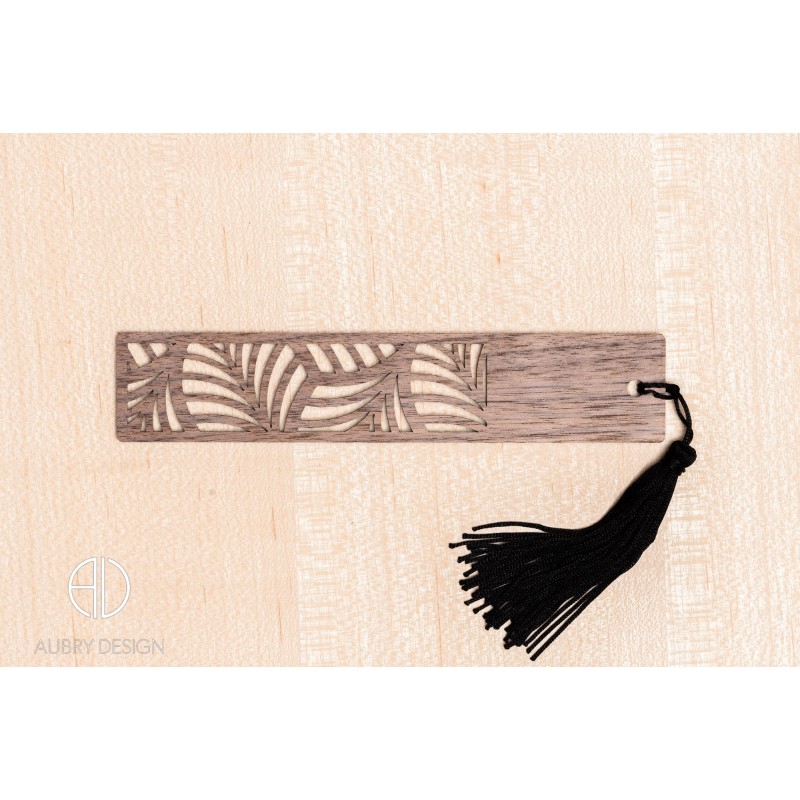 Marque-page en bois moderne et design personnalisable - V7 Marque-page en bois moderne et design personnalisable - V7